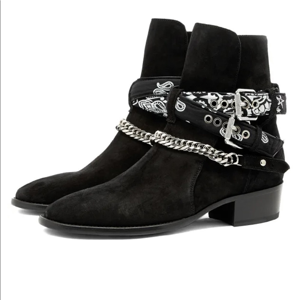 AMIRI BANDANA BUCKLE BOOT